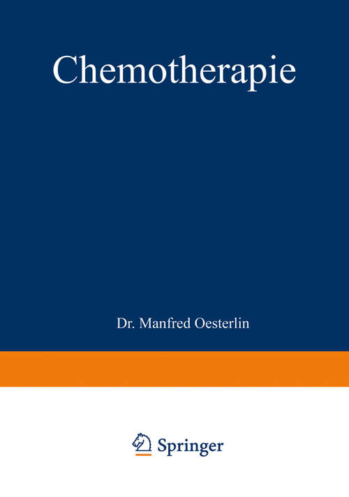 Book cover of Chemotherapie: Ergebnisse, Probleme und Arbeitsmethoden (1939)