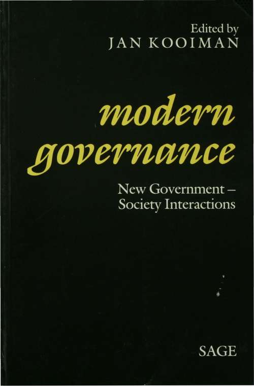 Book cover of Modern Governance: New Government-Society Interactions (PDF)