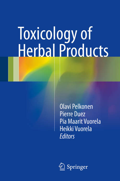 Book cover of Toxicology of Herbal Products