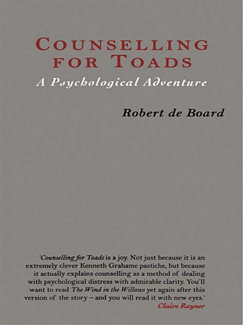 Book cover of Counselling for Toads: A Psychological Adventure (PDF)