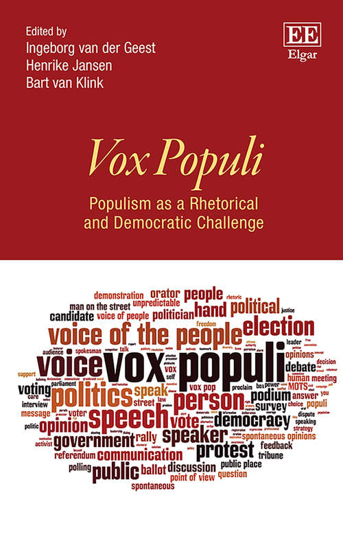 Book cover of Vox Populi: Populism as a Rhetorical and Democratic Challenge