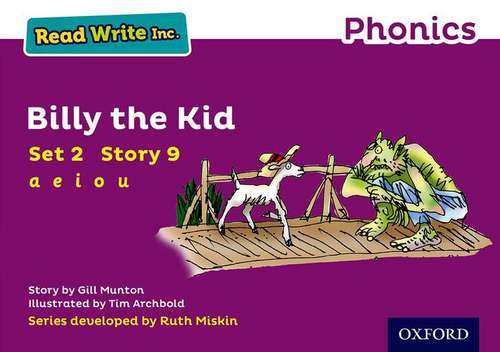 Book cover of Read Write Inc. Phonics: Purple Set 2 Storybook 9 Billy the Kid