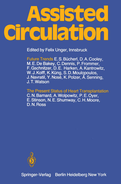 Book cover of Assisted Circulation (1979)