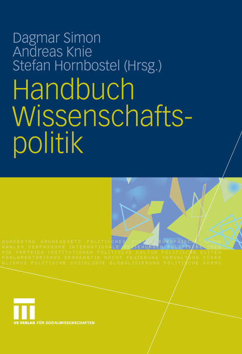 Book cover of Handbuch Wissenschaftspolitik (2010)