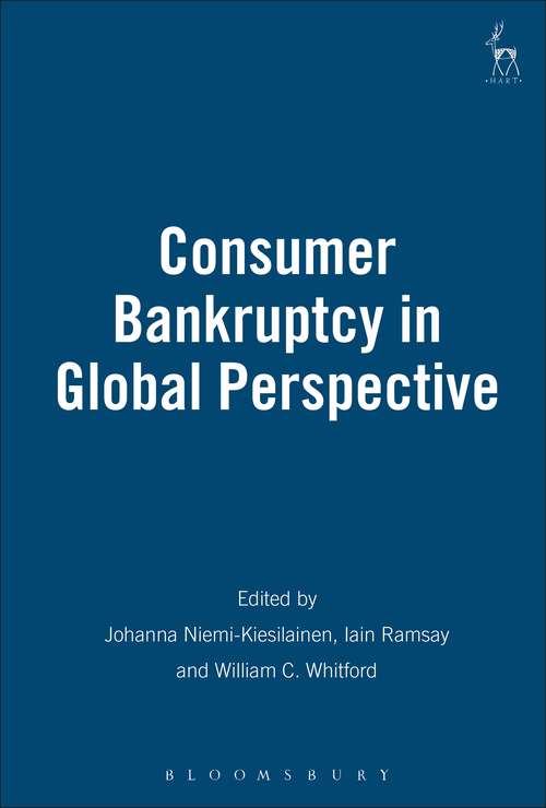 Book cover of Consumer Bankruptcy in Global Perspective