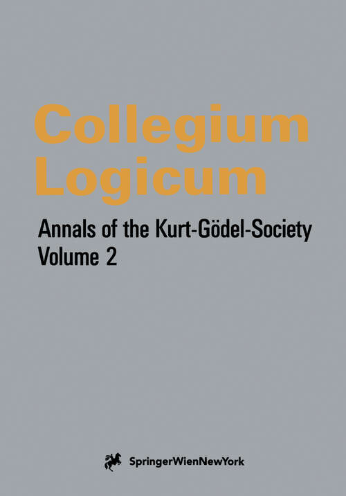 Book cover of Collegium Logicum (1996) (Collegium Logicum #2)