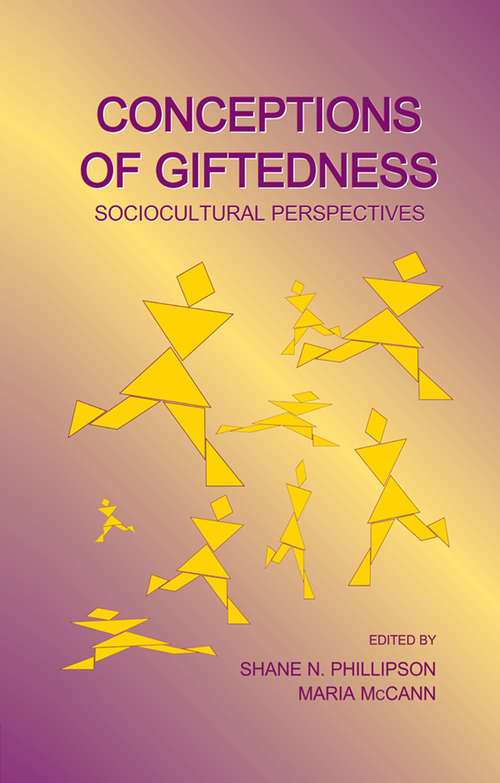 Book cover of Conceptions of Giftedness: Socio-Cultural Perspectives