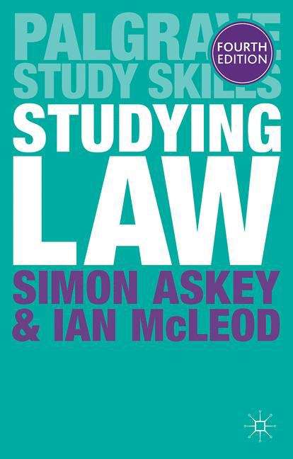 Book cover of Studying Law (PDF)
