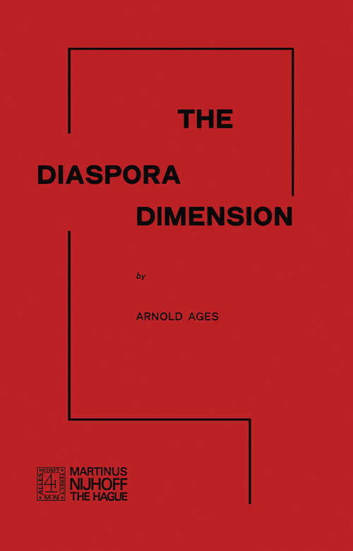 Book cover of The Diaspora Dimension (1973)