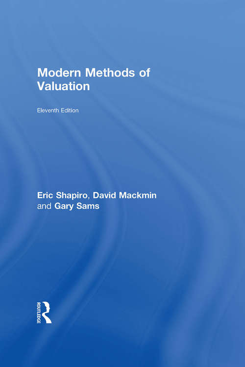 Book cover of Modern Methods of Valuation