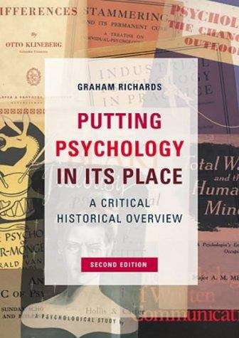 Book cover of Putting Psychology in its Place: A Critical Historical Overview (PDF)