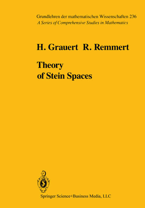 Book cover of Theory of Stein Spaces (1979) (Grundlehren der mathematischen Wissenschaften #236)