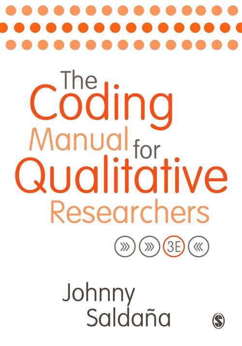 Book cover of The Coding Manual for Qualitative Researchers (3rd edition)