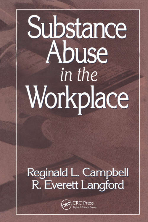 Book cover of Substance Abuse in the Workplace