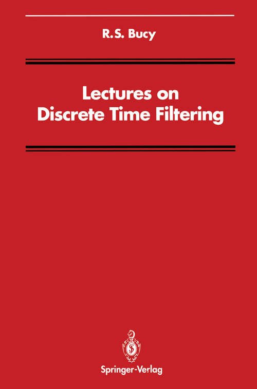 Book cover of Lectures on Discrete Time Filtering (1994) (Signal Processing and Digital Filtering)