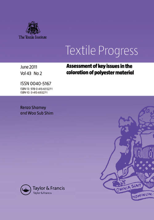 Book cover of Assessment of Key Issues in the Coloration of Polyester Material (Textile Progress Ser.)