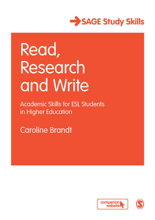 Book cover of Read, Research and Write: Academic Skills for ESL Students in Higher Education