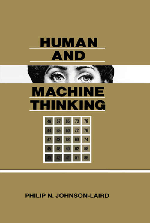 Book cover of Human and Machine Thinking (Distinguished Lecture Series)