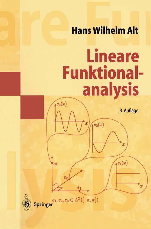 Book cover of Lineare Funktionalanalysis: Eine anwendungsorientierte Einführung (3. Aufl. 1999)