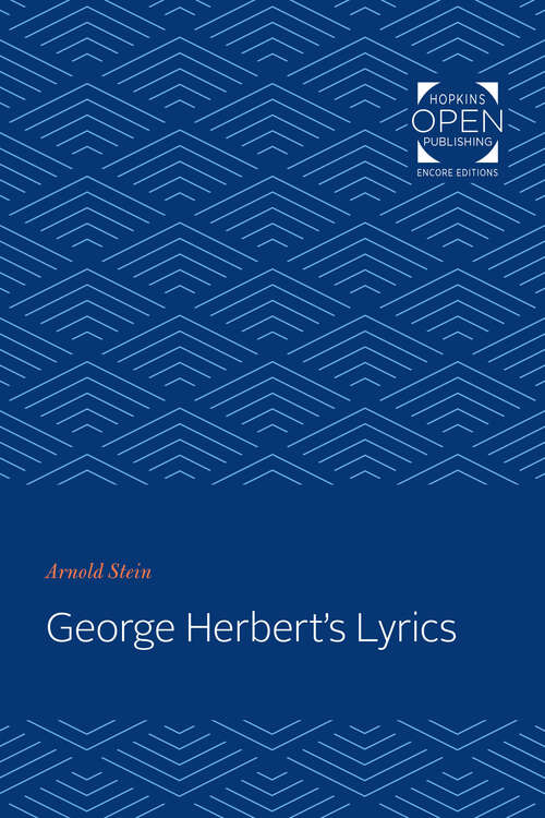 Book cover of George Herbert's Lyrics