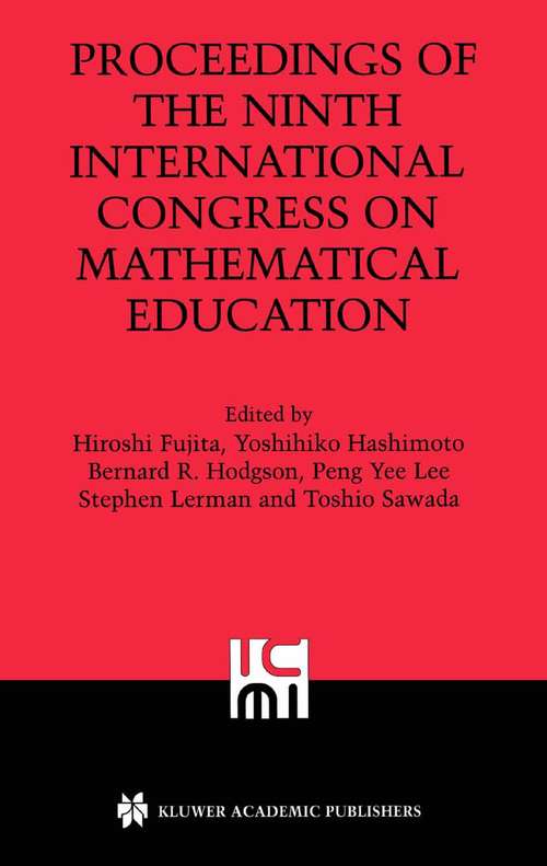 Book cover of Proceedings of the Ninth International Congress on Mathematical Education (2004)