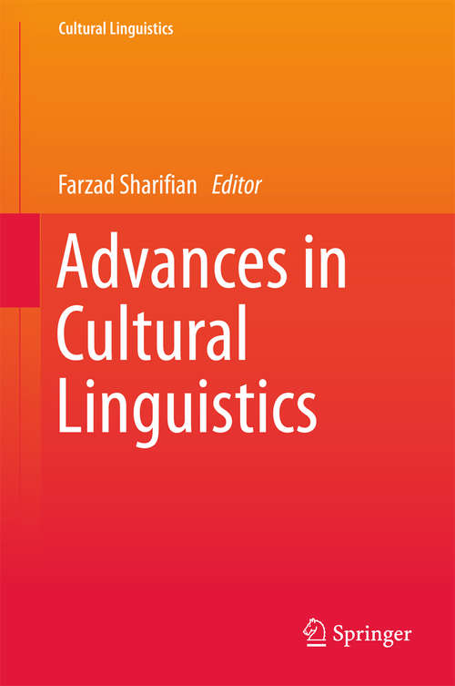 Book cover of Advances in Cultural Linguistics (1st ed. 2017) (Cultural Linguistics)