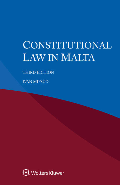 Book cover of Constitutional Law in Malta (3)