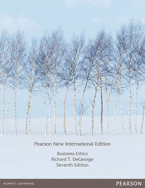 Book cover of Business Ethics: Pearson New International Edition (7)