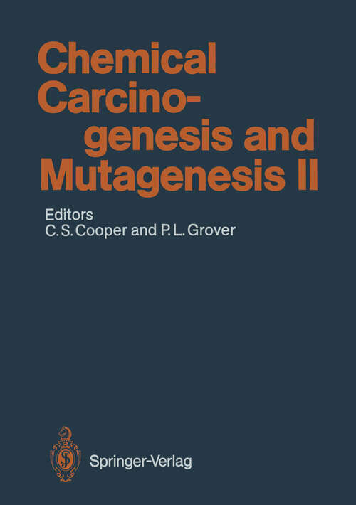 Book cover of Chemical Carcinogenesis and Mutagenesis II (1990) (Handbook of Experimental Pharmacology: 94 / 2)