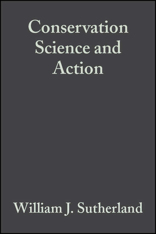 Book cover of Conservation Science and Action