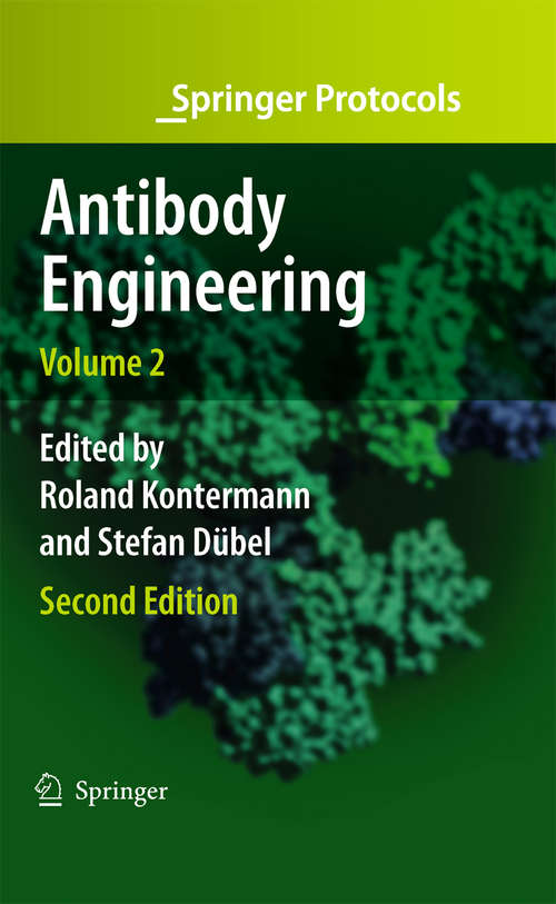 Book cover of Antibody Engineering Volume 2 (2nd ed. 2010) (Springer Laboratory Manual Ser.)