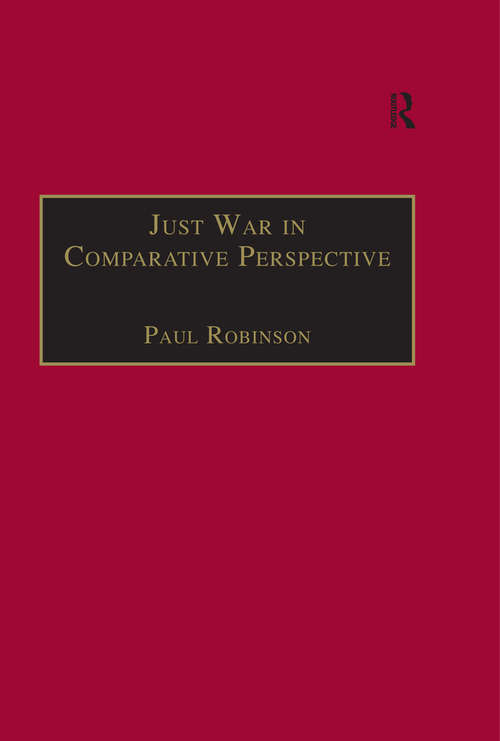 Book cover of Just War in Comparative Perspective