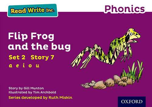 Book cover of Read Write Inc. Phonics: Purple Set 2 Storybook 7 Flip Frog and the Bug