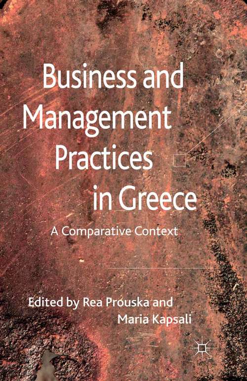 Book cover of Business and Management Practices in Greece: A Comparative Context (2011)