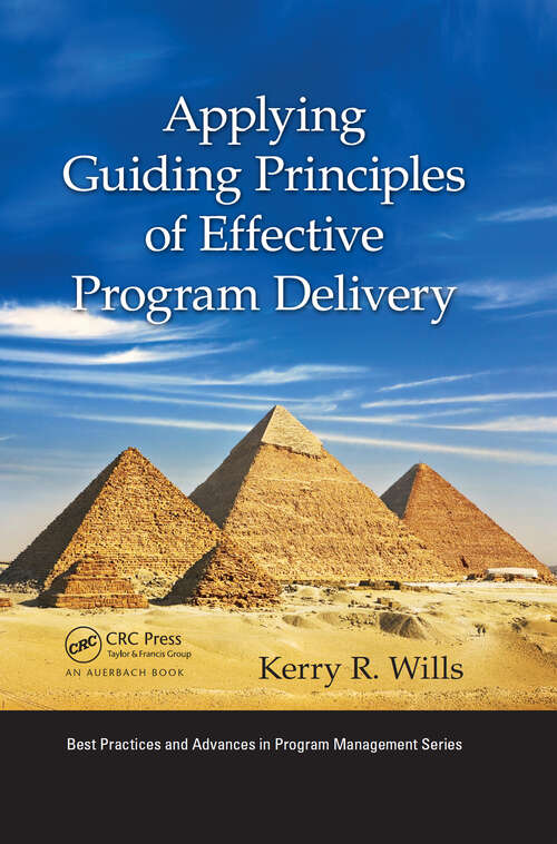 Book cover of Applying Guiding Principles of Effective Program Delivery