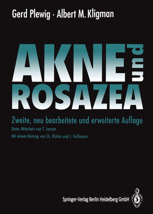 Book cover of Akne und Rosazea (2. Aufl. 1994)