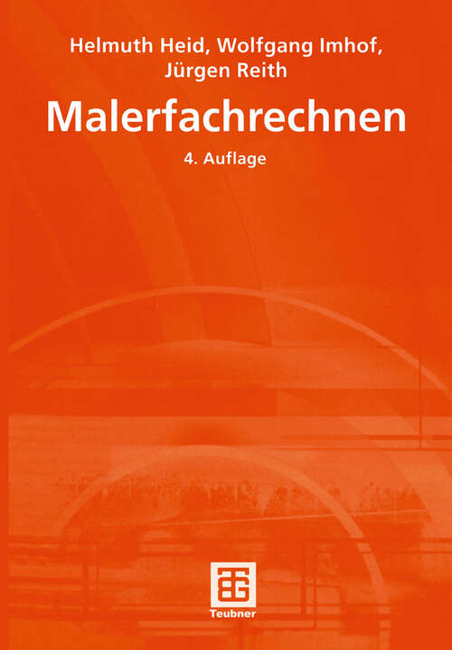 Book cover of Malerfachrechnen (4., vollst. überarb. Aufl. 2001)