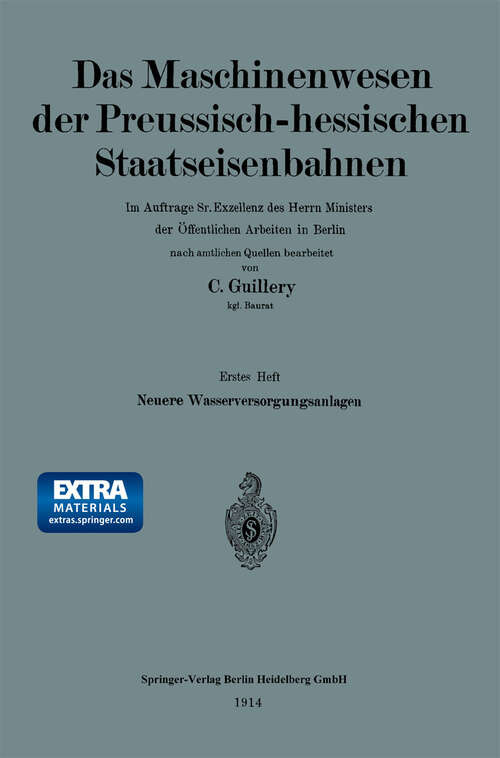 Book cover of Neuere Wasserversorgungsanlagen der Preussisch-hessischen Staatseisenbahnen (1914)