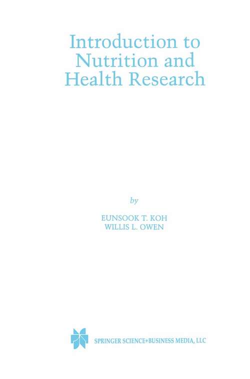 Book cover of Introduction to Nutrition and Health Research (2000)