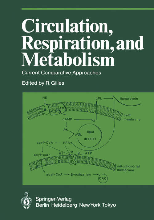 Book cover of Circulation, Respiration, and Metabolism: Current Comparative Approaches (1985) (Proceedings in Life Sciences)