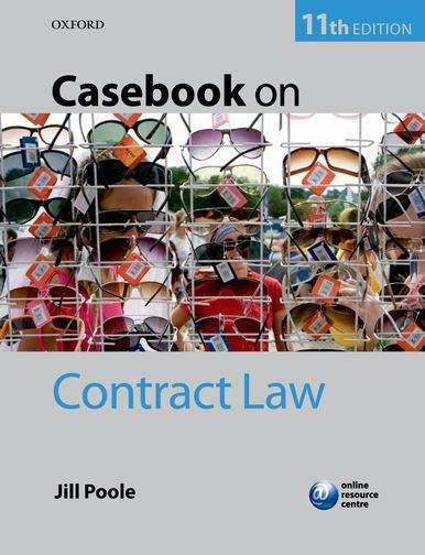 Book cover of Casebook On Contract Law