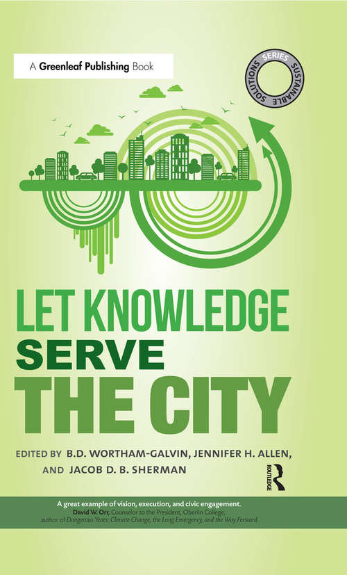Book cover of Sustainable Solutions: Let Knowledge Serve the City