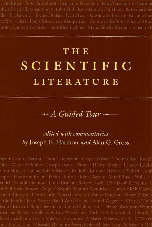 Book cover of The Scientific Literature: A Guided Tour