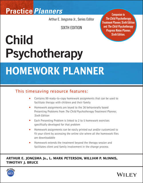 Book cover of Child Psychotherapy Homework Planner (6) (PracticePlanners)