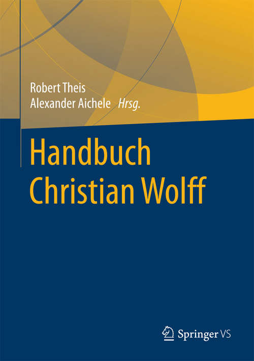 Book cover of Handbuch Christian Wolff