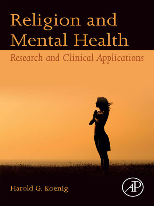 Book cover of Religion and Mental Health: Research and Clinical Applications
