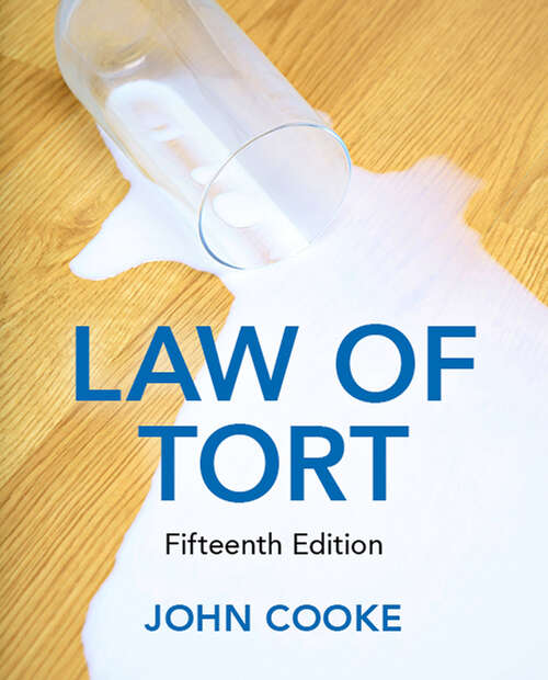 Book cover of Law of Tort