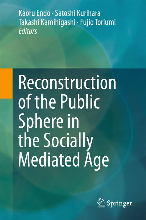 Book cover of Reconstruction of the Public Sphere in the Socially Mediated Age