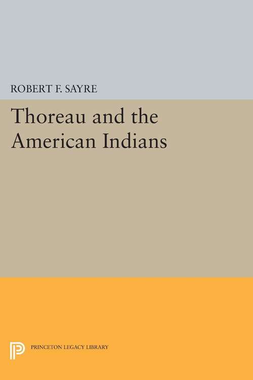 Book cover of Thoreau and the American Indians