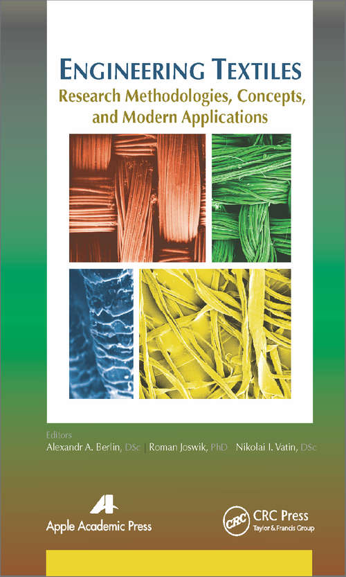 Book cover of Engineering Textiles: Research Methodologies, Concepts, and Modern Applications